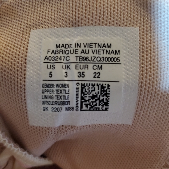 Women's Converse Chuck Taylor All Star Platform Sneaker - Egret / Grey / Pink, 5 - Picture 4 of 4